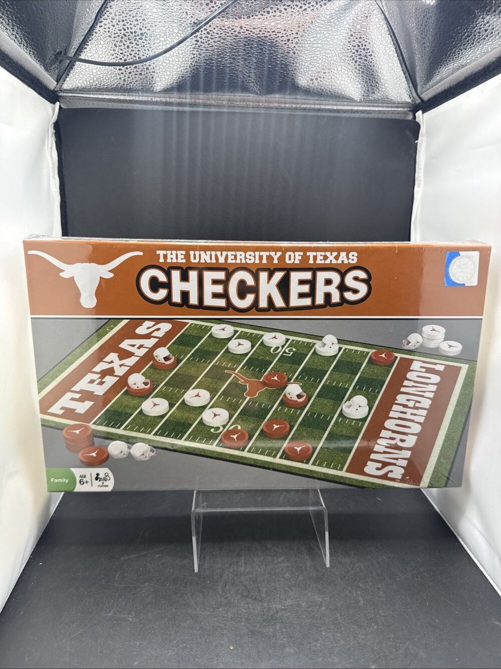 MasterPieces - Texas Longhorns - NCAA Checkers Board Game New Sealed